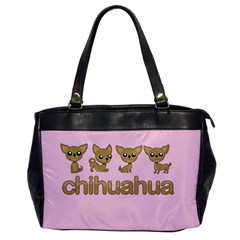 Chihuahua Office Handbags by Valentinaart