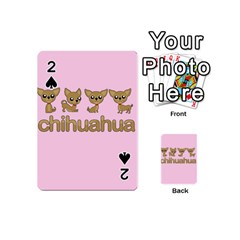 Chihuahua Playing Cards 54 (mini)  by Valentinaart