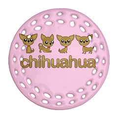 Chihuahua Ornament (round Filigree)