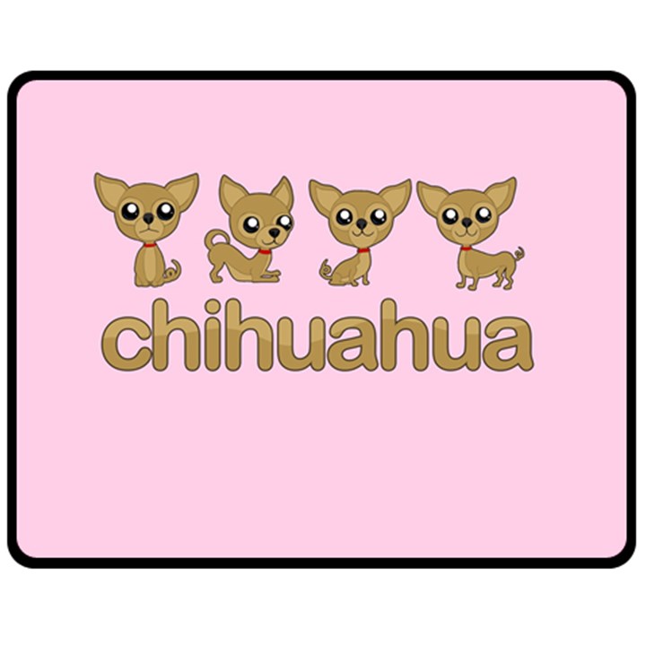 Chihuahua Double Sided Fleece Blanket (Medium) 