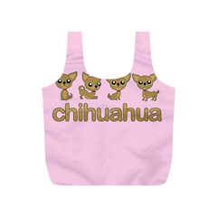 Chihuahua Full Print Recycle Bags (s)  by Valentinaart