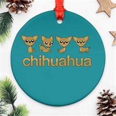 Chihuahua Ornament (round) by Valentinaart