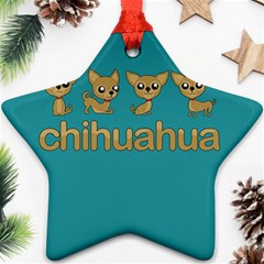 Chihuahua Ornament (star) by Valentinaart