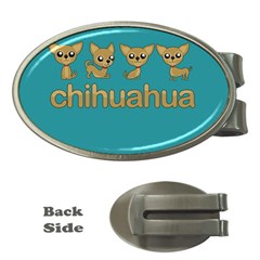 Chihuahua Money Clips (oval)  by Valentinaart