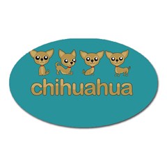 Chihuahua Oval Magnet by Valentinaart