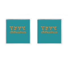 Chihuahua Cufflinks (square) by Valentinaart