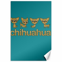 Chihuahua Canvas 12  X 18   by Valentinaart