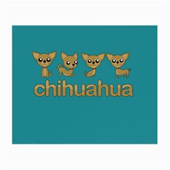 Chihuahua Small Glasses Cloth (2-side) by Valentinaart