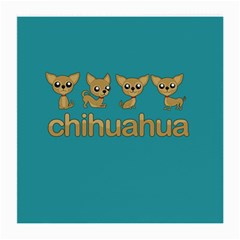 Chihuahua Medium Glasses Cloth (2-side) by Valentinaart