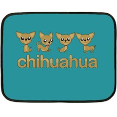 Chihuahua Fleece Blanket (mini) by Valentinaart