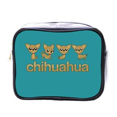 Chihuahua Mini Toiletries Bags by Valentinaart