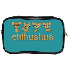 Chihuahua Toiletries Bags by Valentinaart