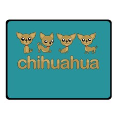 Chihuahua Fleece Blanket (small) by Valentinaart