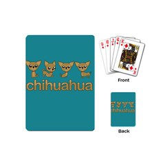 Chihuahua Playing Cards (mini)  by Valentinaart