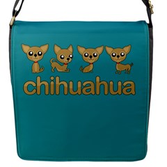 Chihuahua Flap Messenger Bag (s) by Valentinaart