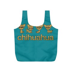 Chihuahua Full Print Recycle Bags (s)  by Valentinaart