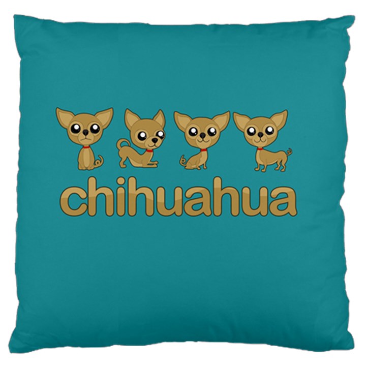 Chihuahua Large Flano Cushion Case (One Side)