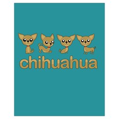 Chihuahua Drawstring Bag (small) by Valentinaart