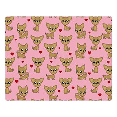 Chihuahua Pattern Double Sided Flano Blanket (large)  by Valentinaart