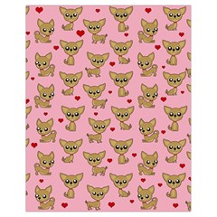 Chihuahua Pattern Drawstring Bag (small) by Valentinaart