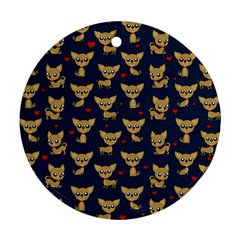 Chihuahua Pattern Ornament (round)