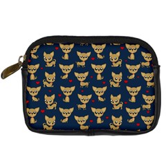 Chihuahua Pattern Digital Camera Cases by Valentinaart