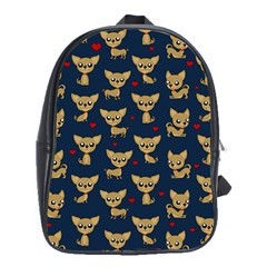 Chihuahua Pattern School Bag (xl)