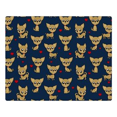 Chihuahua Pattern Double Sided Flano Blanket (large)  by Valentinaart