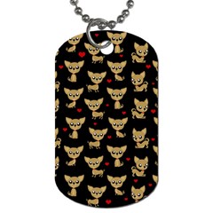 Chihuahua Pattern Dog Tag (one Side) by Valentinaart