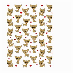 Chihuahua Pattern Large Garden Flag (two Sides) by Valentinaart