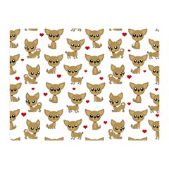 Chihuahua Pattern Double Sided Flano Blanket (mini)  by Valentinaart