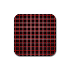 Coke Tartan Rubber Coaster (square)  by jumpercat