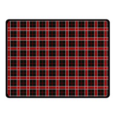 Coke Tartan Double Sided Fleece Blanket (small)  by jumpercat