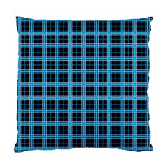 Deep Sea Tartan Standard Cushion Case (two Sides) by jumpercat