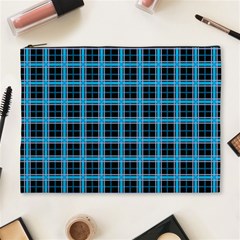 Deep Sea Tartan Cosmetic Bag (xl) by jumpercat