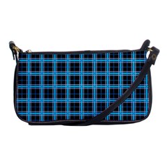 Deep Sea Tartan Shoulder Clutch Bags by jumpercat