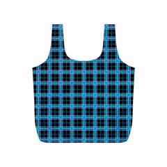 Deep Sea Tartan Full Print Recycle Bags (s)  by jumpercat