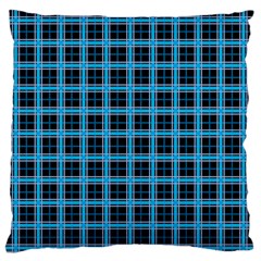 Deep Sea Tartan Standard Flano Cushion Case (two Sides) by jumpercat