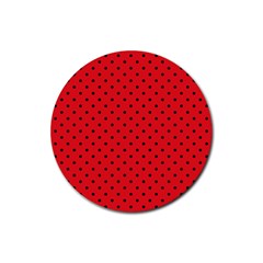 Ladybug Rubber Round Coaster (4 pack) 