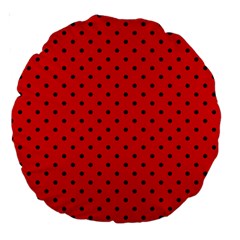 Ladybug Large 18  Premium Round Cushions