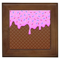 Chocolate And Strawberry Icecream Framed Tiles by jumpercat