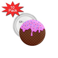 Chocolate And Strawberry Icecream 1 75  Buttons (10 Pack) by jumpercat