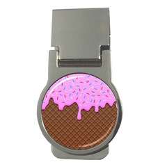 Chocolate And Strawberry Icecream Money Clips (round)  by jumpercat