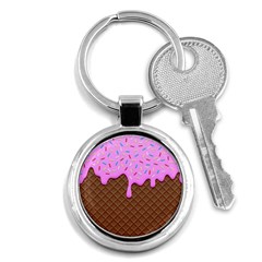 Chocolate And Strawberry Icecream Key Chains (round)  by jumpercat