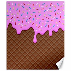 Chocolate And Strawberry Icecream Canvas 20  X 24   by jumpercat