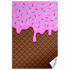 Chocolate And Strawberry Icecream Canvas 20  X 30   by jumpercat