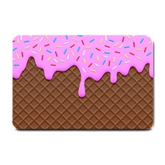 Chocolate And Strawberry Icecream Small Doormat  by jumpercat