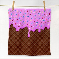 Chocolate And Strawberry Icecream Face Towel by jumpercat