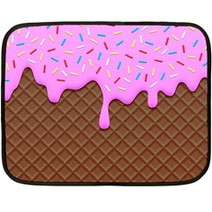 Chocolate And Strawberry Icecream Fleece Blanket (mini) by jumpercat