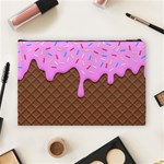 Chocolate And Strawberry Icecream Cosmetic Bag (Large)  Back